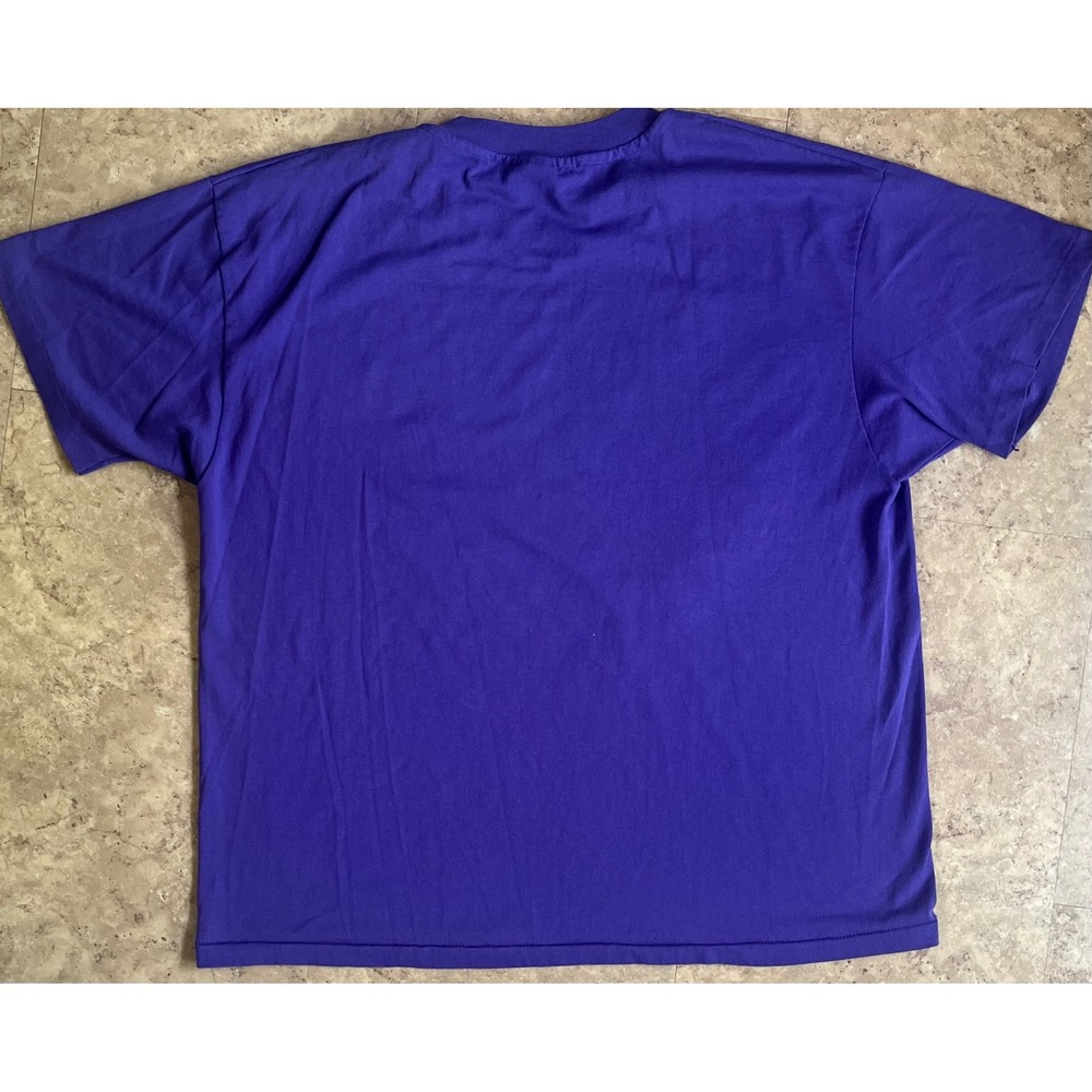 Vtg Hanes Birdlegs Butterfly Heart Purple T-Shirt XL Single Stitch Made in USA - Picture 10 of 10